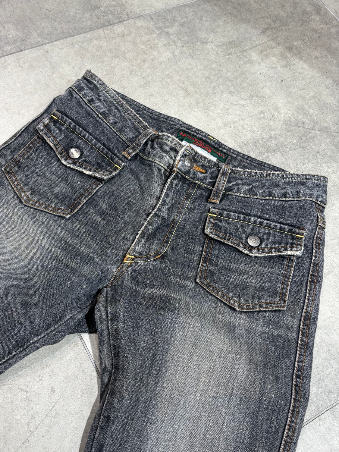 Katharine Hamnett London 포켓 흑청 데님 팬츠 상품이미지2