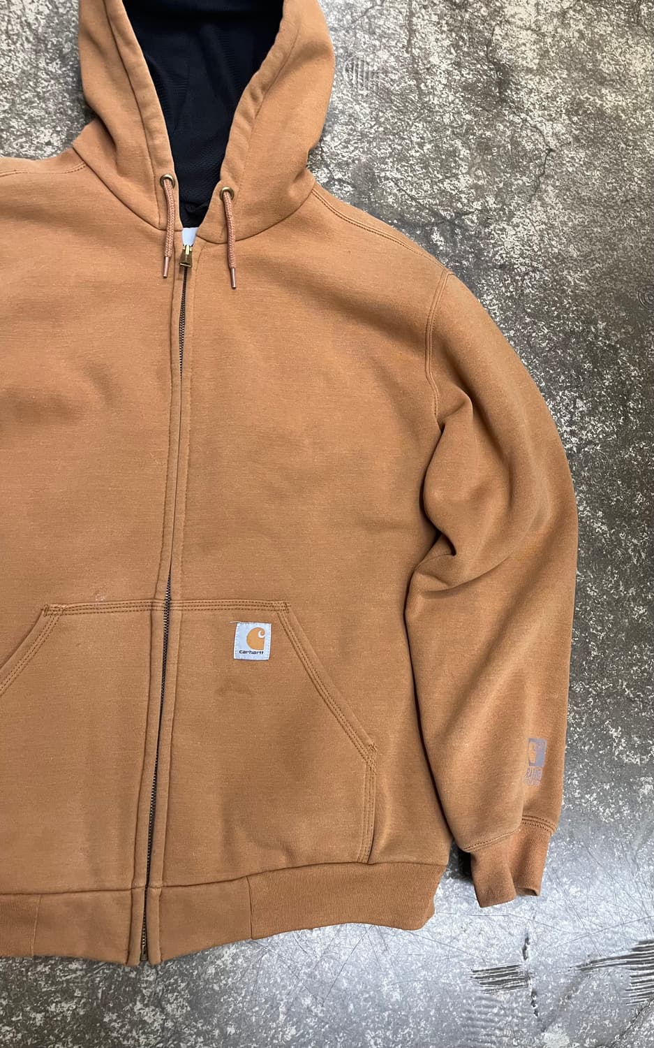 칼하트 브라운 써멀 후드 집업 상품이미지4