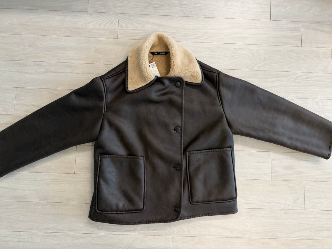 자라 페이크퍼 무스탕 새상품 상품이미지5