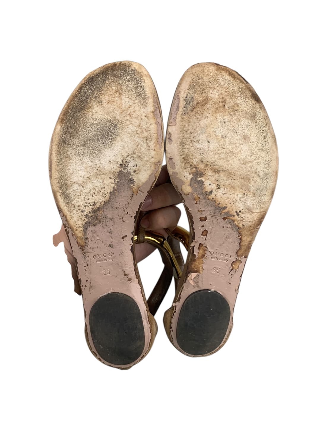 구찌 뱀부 T스트랩 샌들 35(225) 상품이미지6