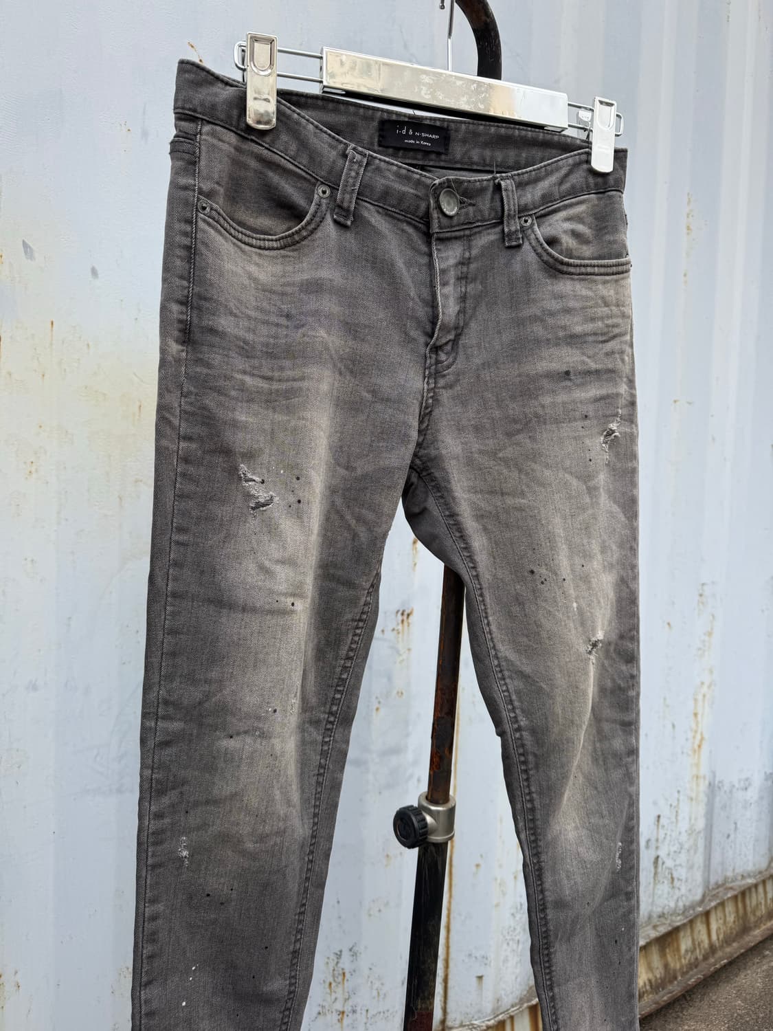 Gray Washed Slim Jeans 상품이미지2