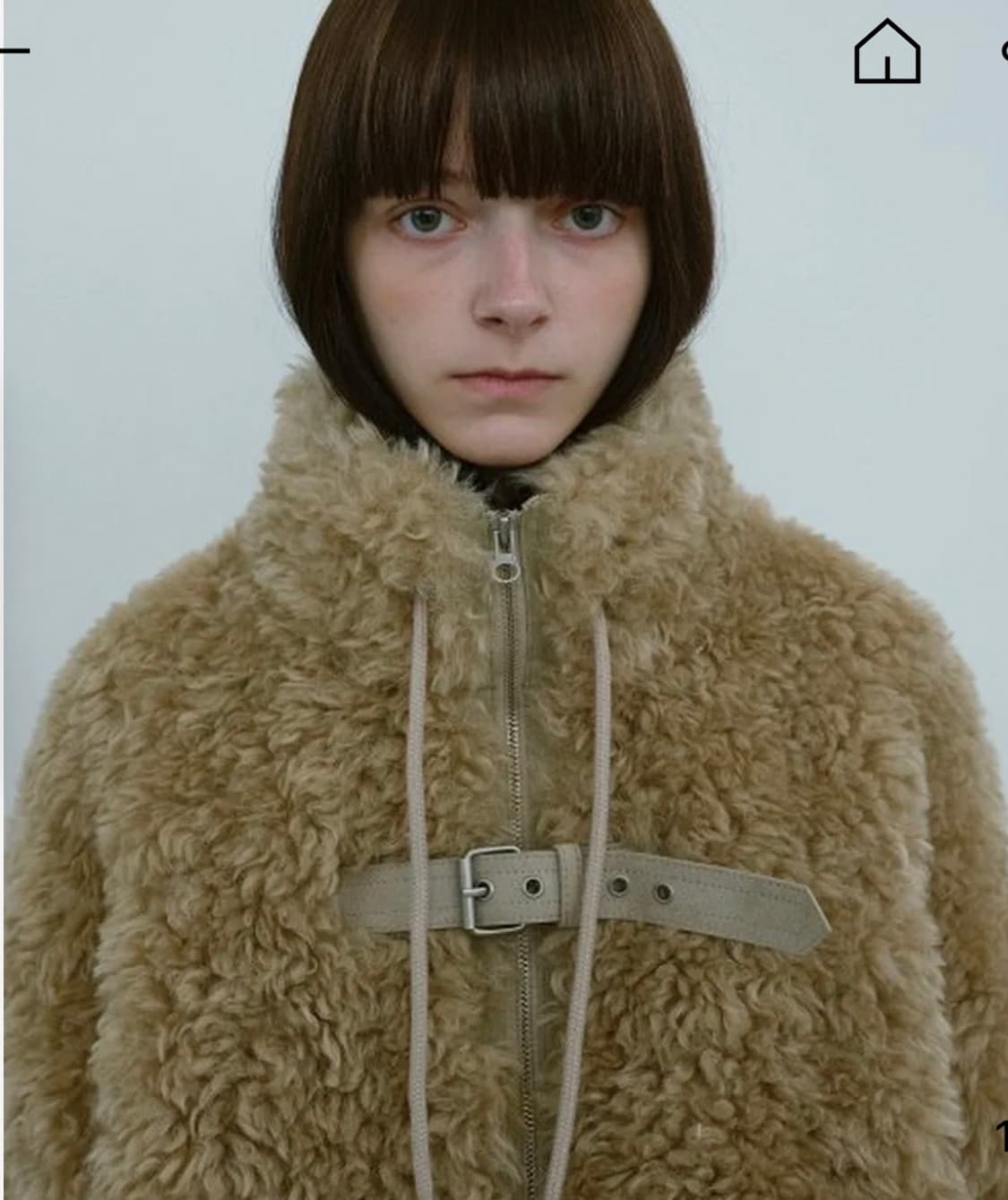 새상품)타입서비스 Leather Mixed Fur Jumper  상품이미지1