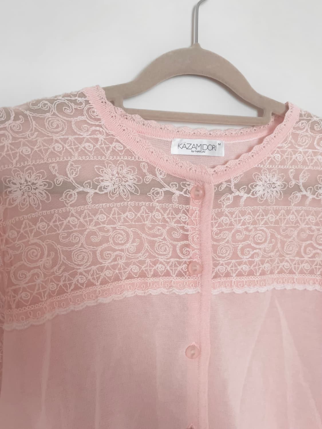 달천깔 딸기우유 핑크 레이스 가디건 /스나계 히메갸루 양산형 모리걸 상품이미지2