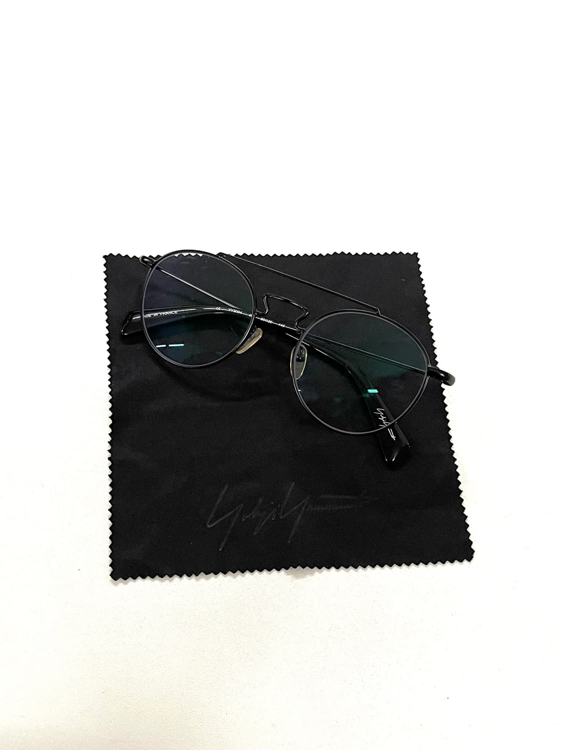 요지야마모토 더블 브릿지 안경 상품이미지1