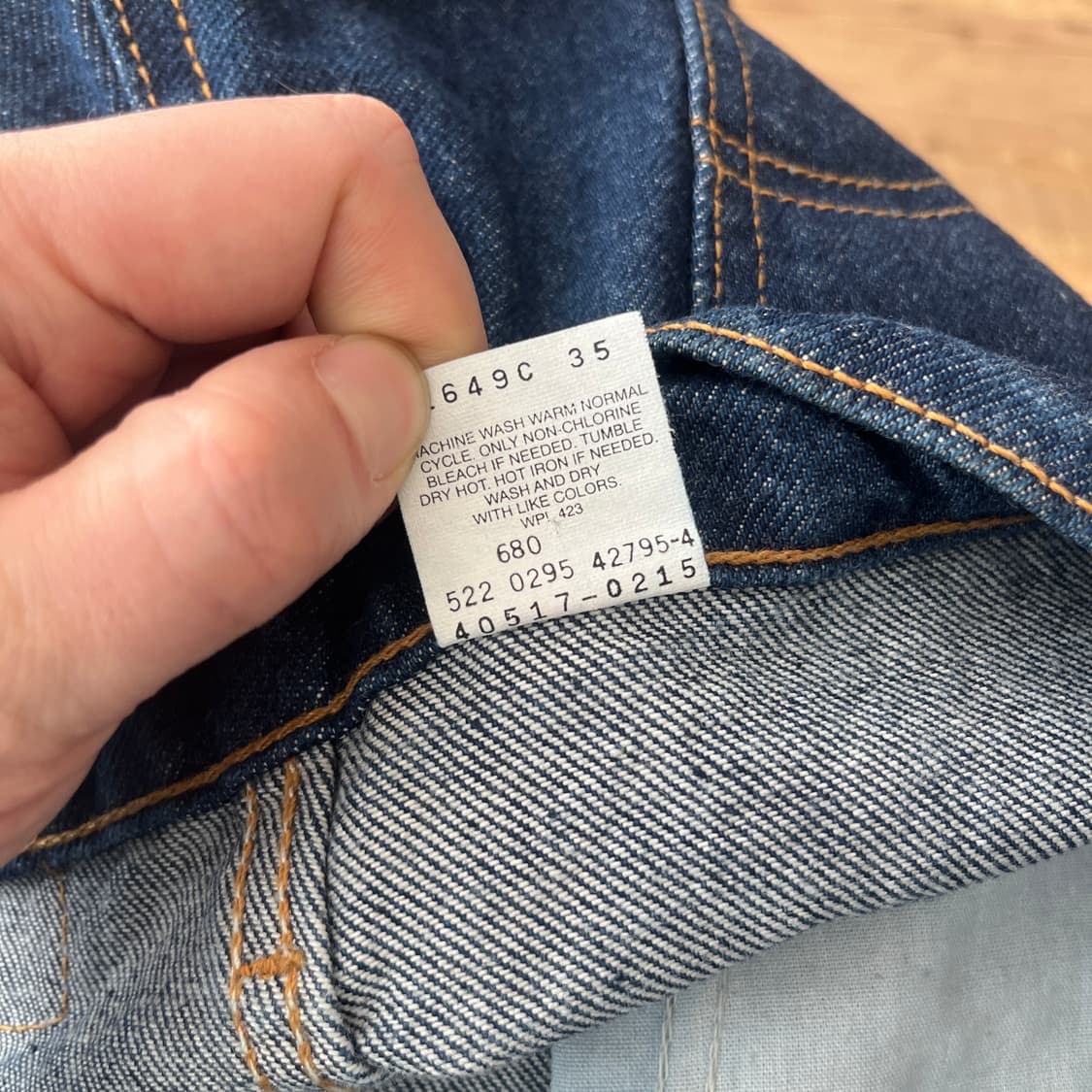 90s USA 리바이스517 데드스탁 [33/표기34] 상품이미지9