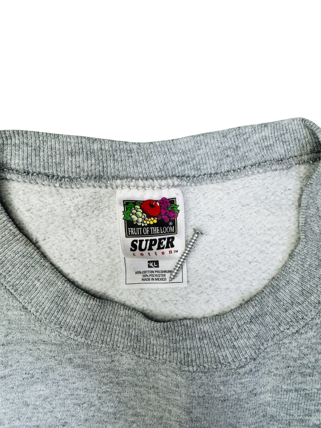 빈티지 90s 디트로이트 UDM TITANS 그레이 맨투맨 XL 상품이미지3