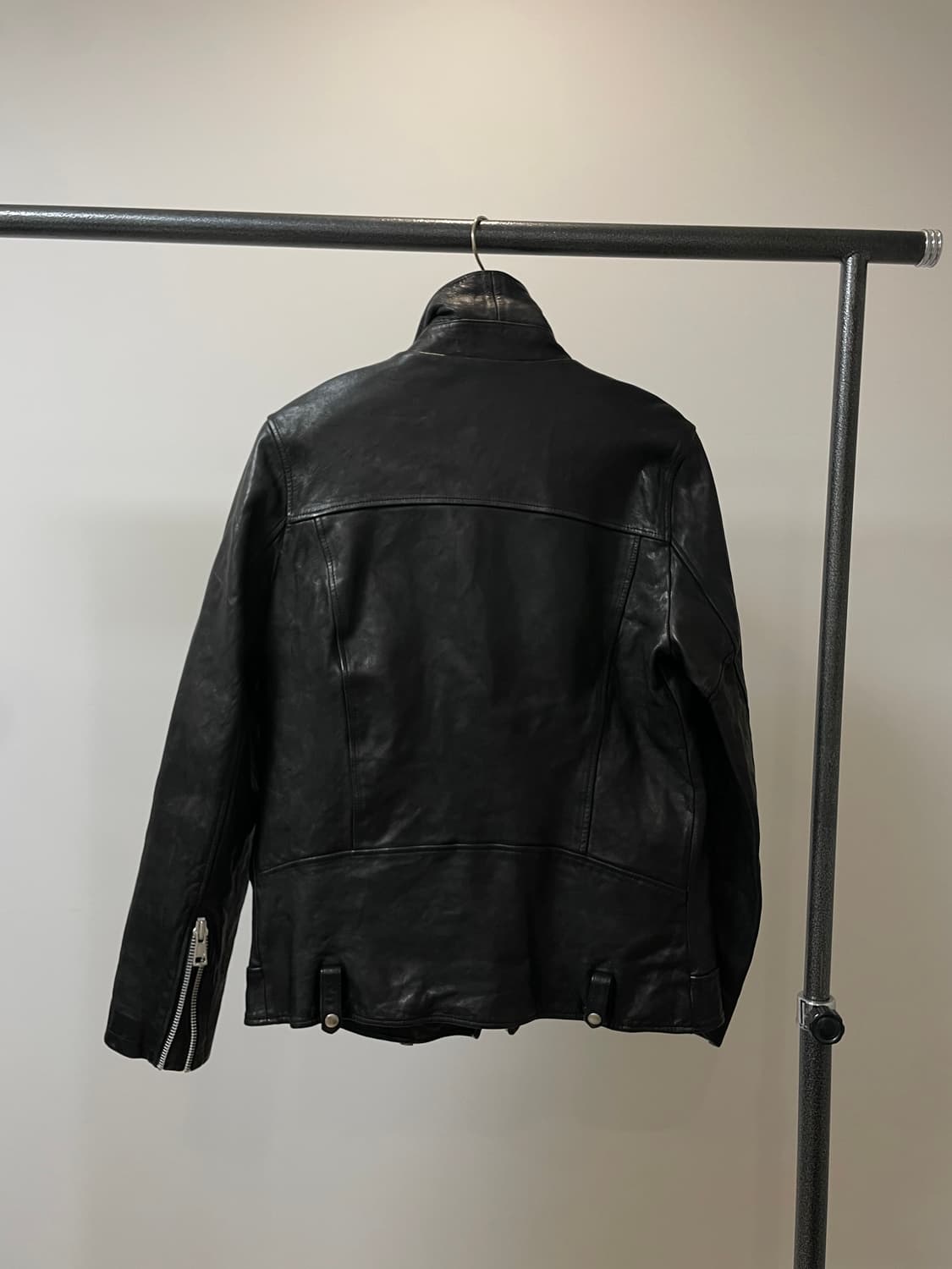 (L) 양가죽 락시크 사선 라이더 가죽자켓 상품이미지4