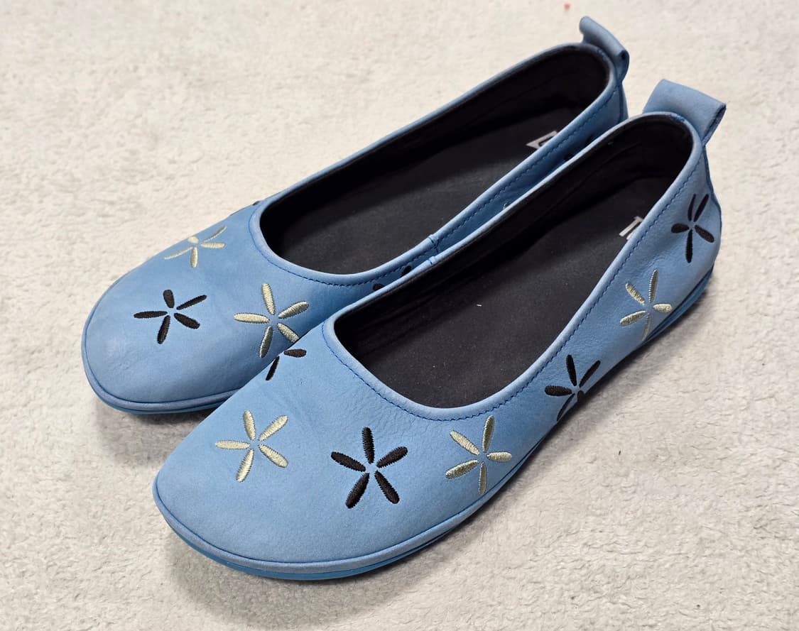 Camper 캠퍼 트윈스 블루 누벅 발레리나 40 상품이미지1