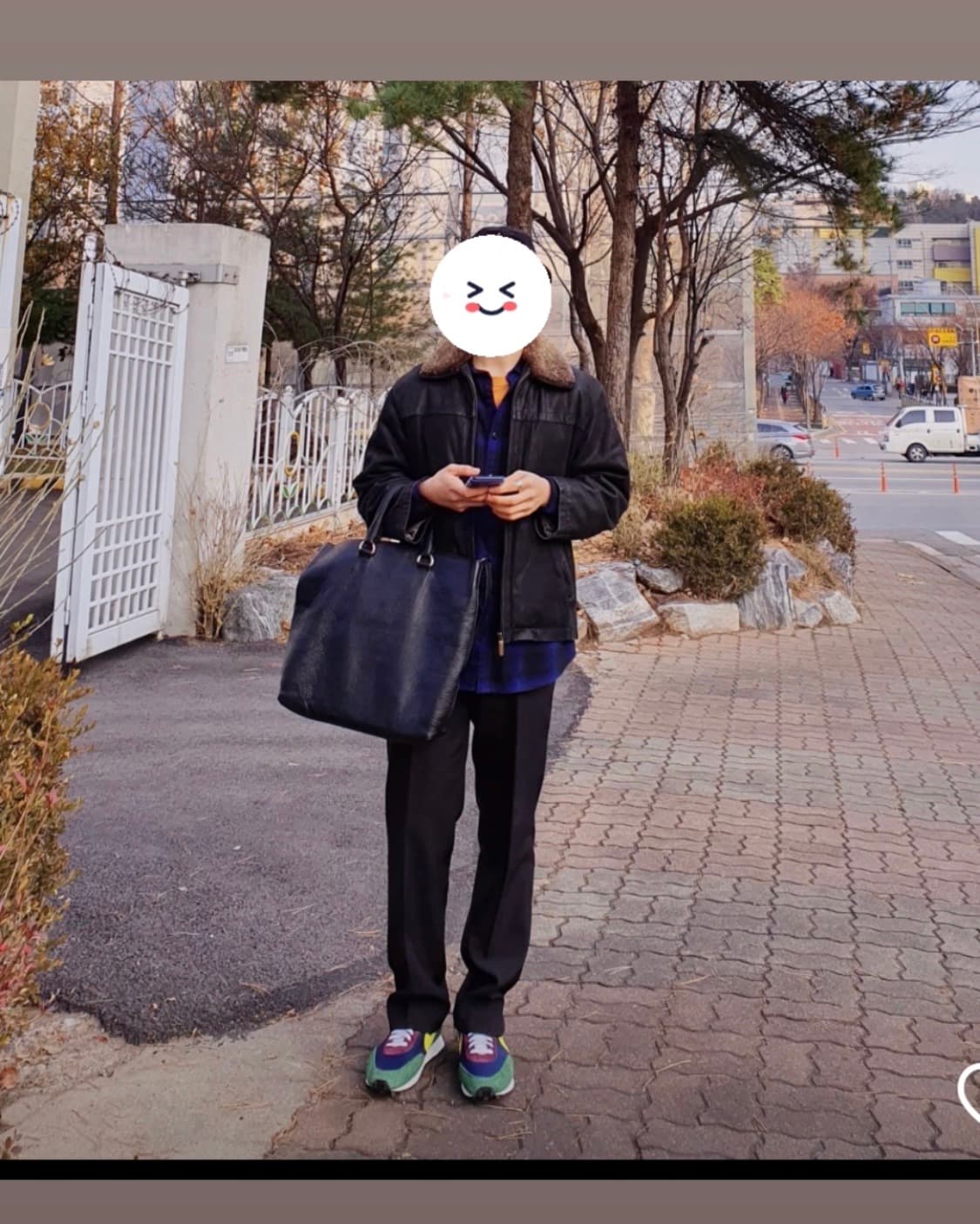 입생로랑 램스킨 레더점퍼 상품이미지1