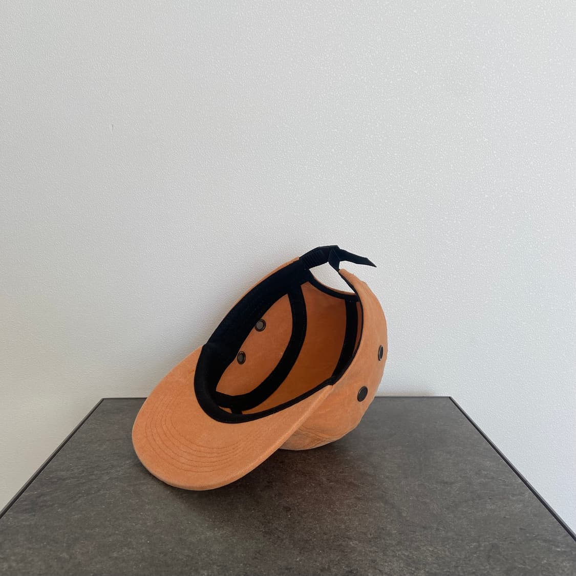 슈프림 스톤 워시드 오렌지 박스로고 캠프캡 모자 상품이미지6