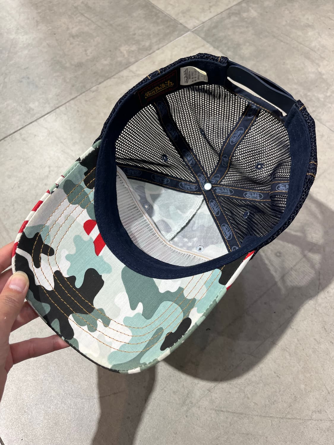 Von Dutch 카모 미국 국기 메쉬 볼캡 상품이미지6