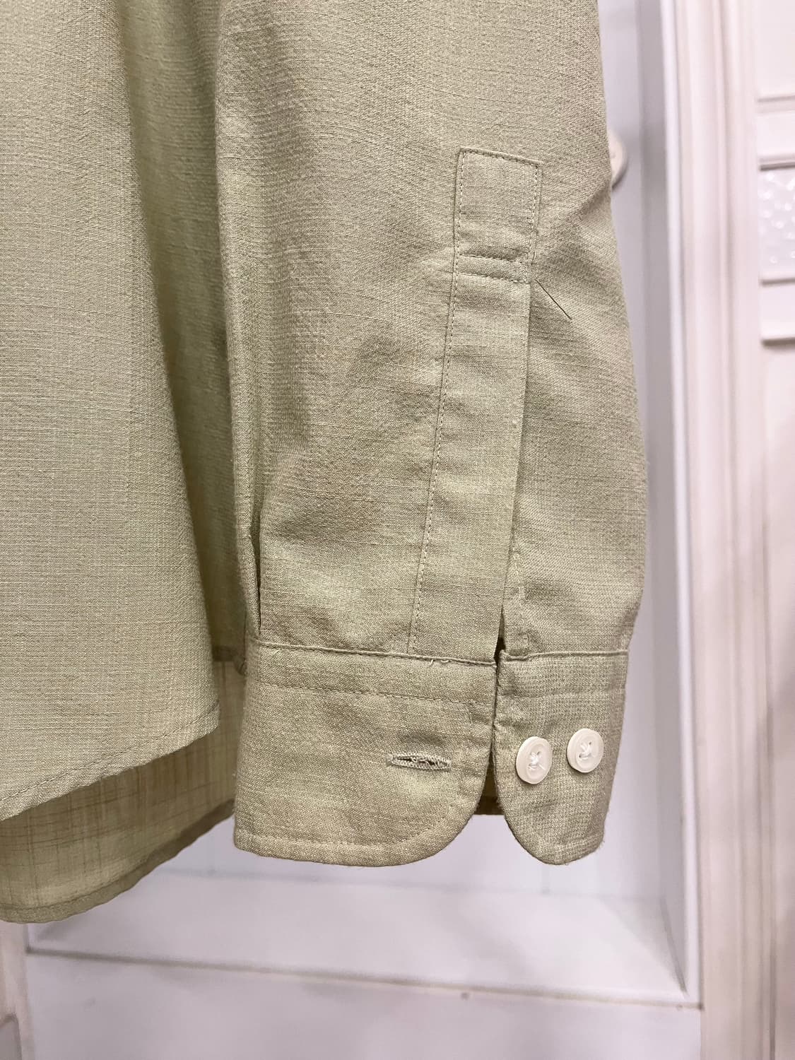 앤드지 밝은 연두 헨리넥 셔츠 상품이미지3