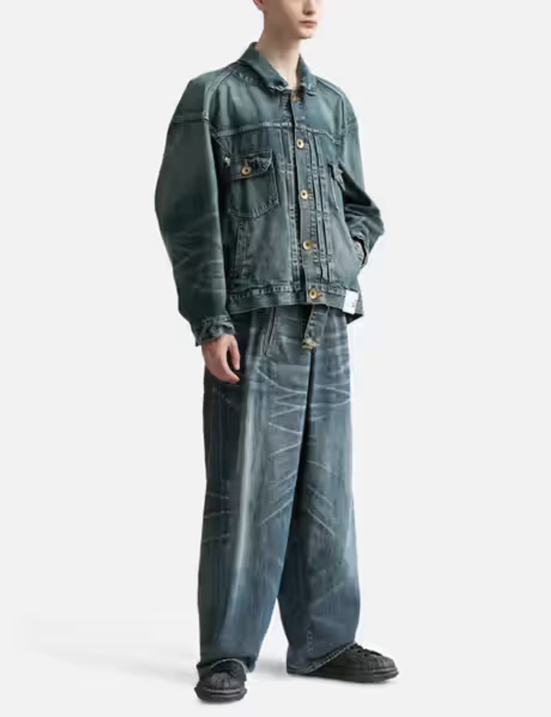 미하라야스히로 와이드 데님 44 트위스트 상품이미지2