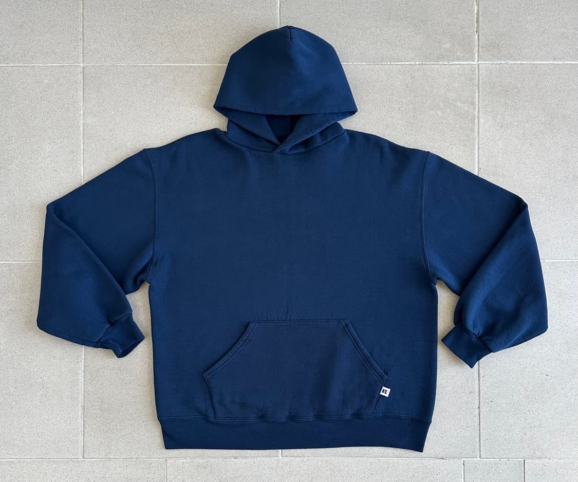 90s 빈티지 러셀 후드 네이비 L USA 상품이미지1
