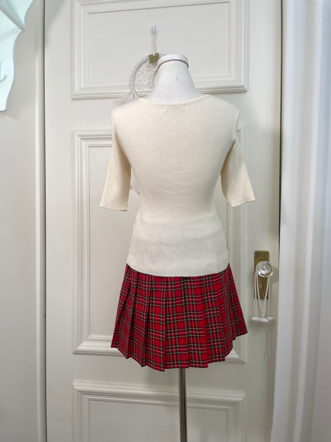 red check pleats mini skirt 상품이미지10