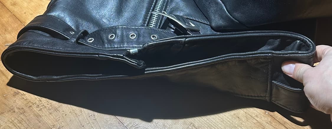 90s Schott 퍼펙토 613 원스타 더블라이더 34사이즈 상품이미지7