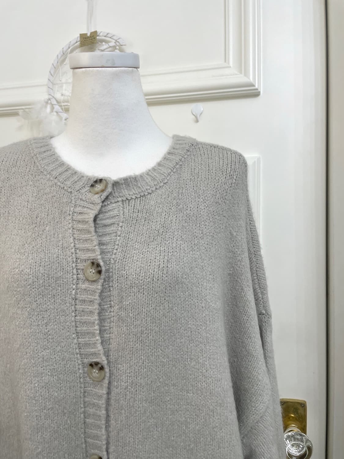 ash gray warm loose cardiagn(size-M) 상품이미지6