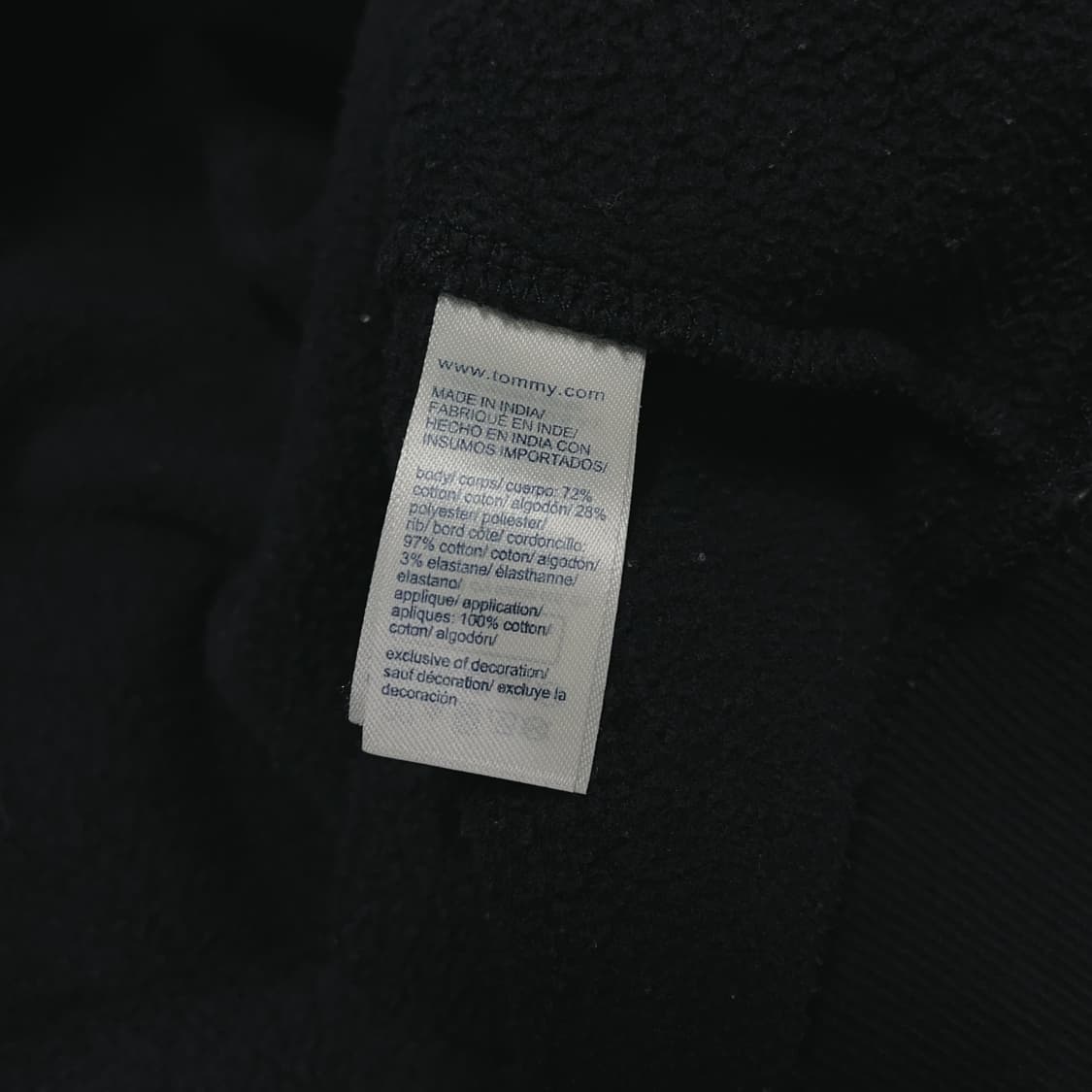 [정품] 타미 블랙 빅로고 기모 맨투맨 [ XL ] 상품이미지4