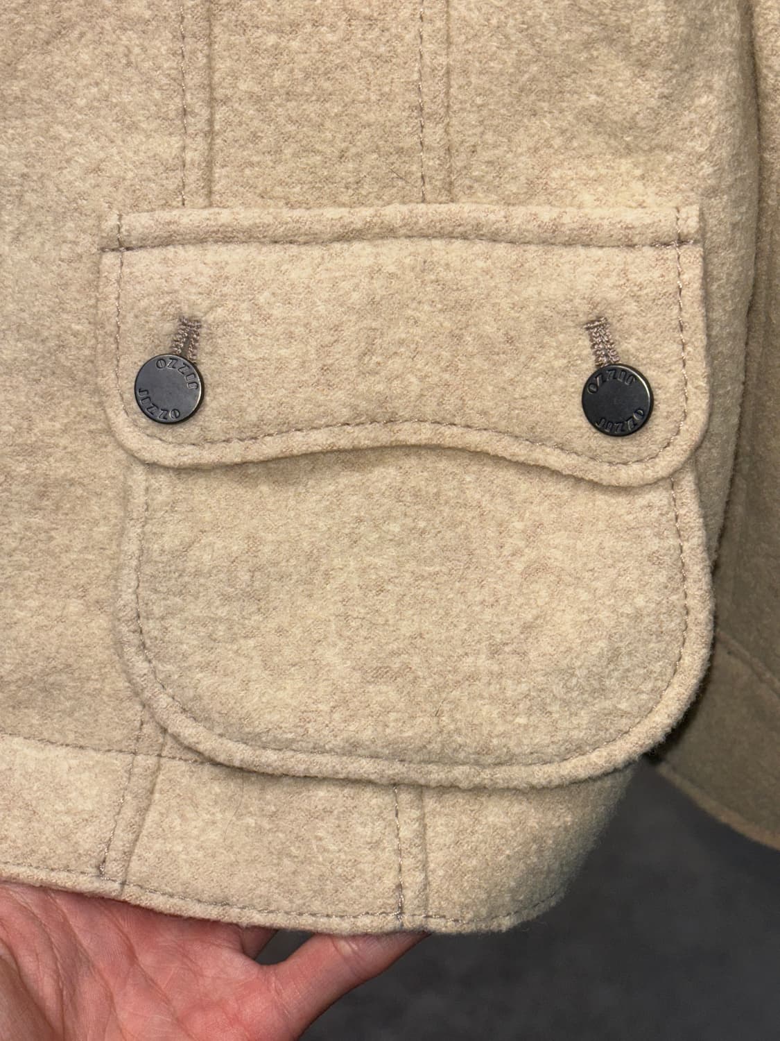 JPN 베이지 울자켓 상품이미지5