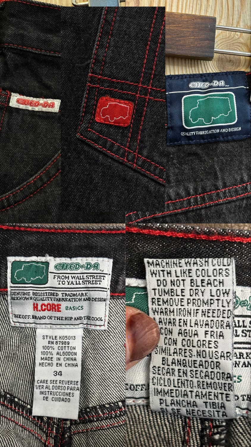 CHED-DA 데님 버뮤다 팬츠 상품이미지10