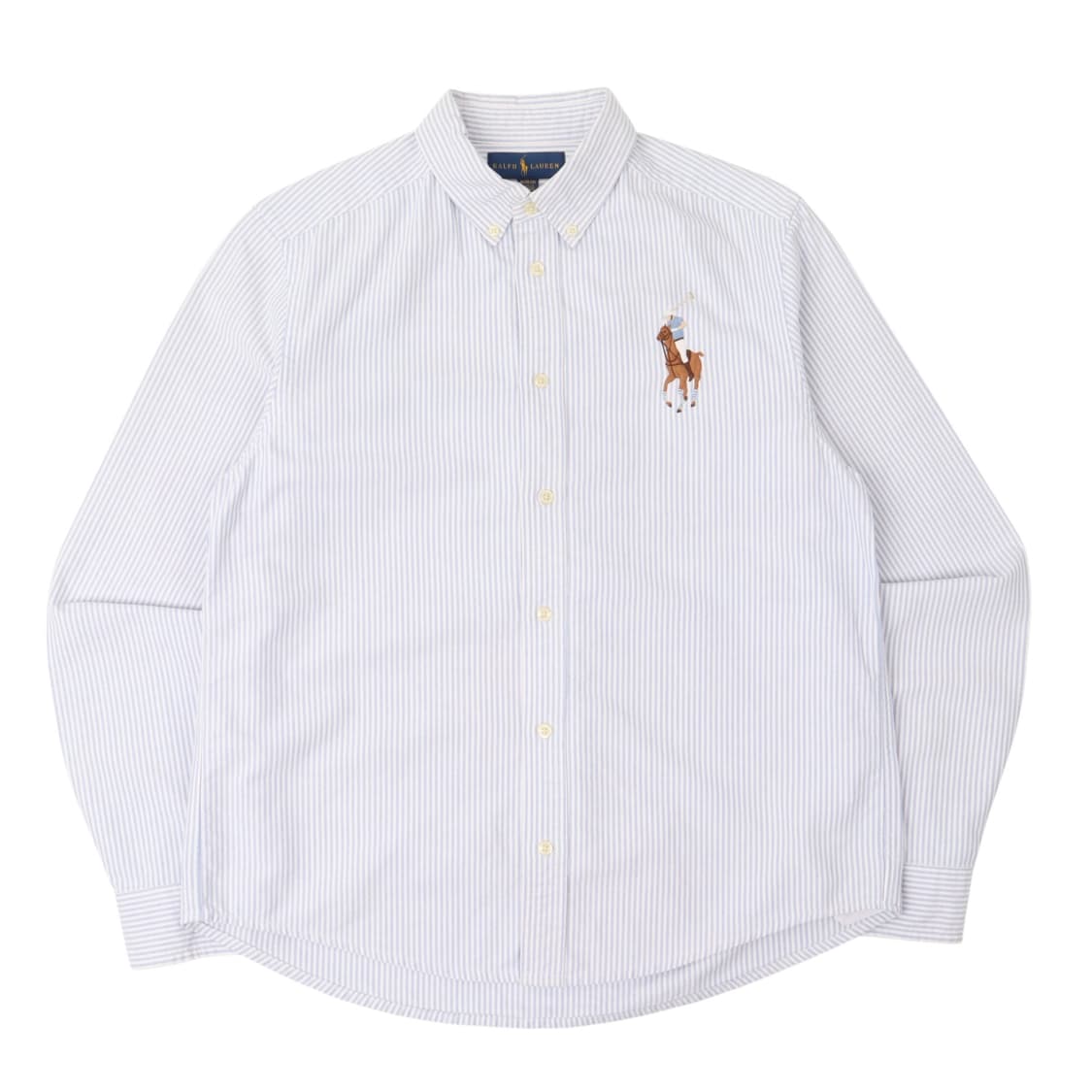 폴로 랄프로렌 옥스포드 빅포니 블루 스트라이프 셔츠 상품이미지1