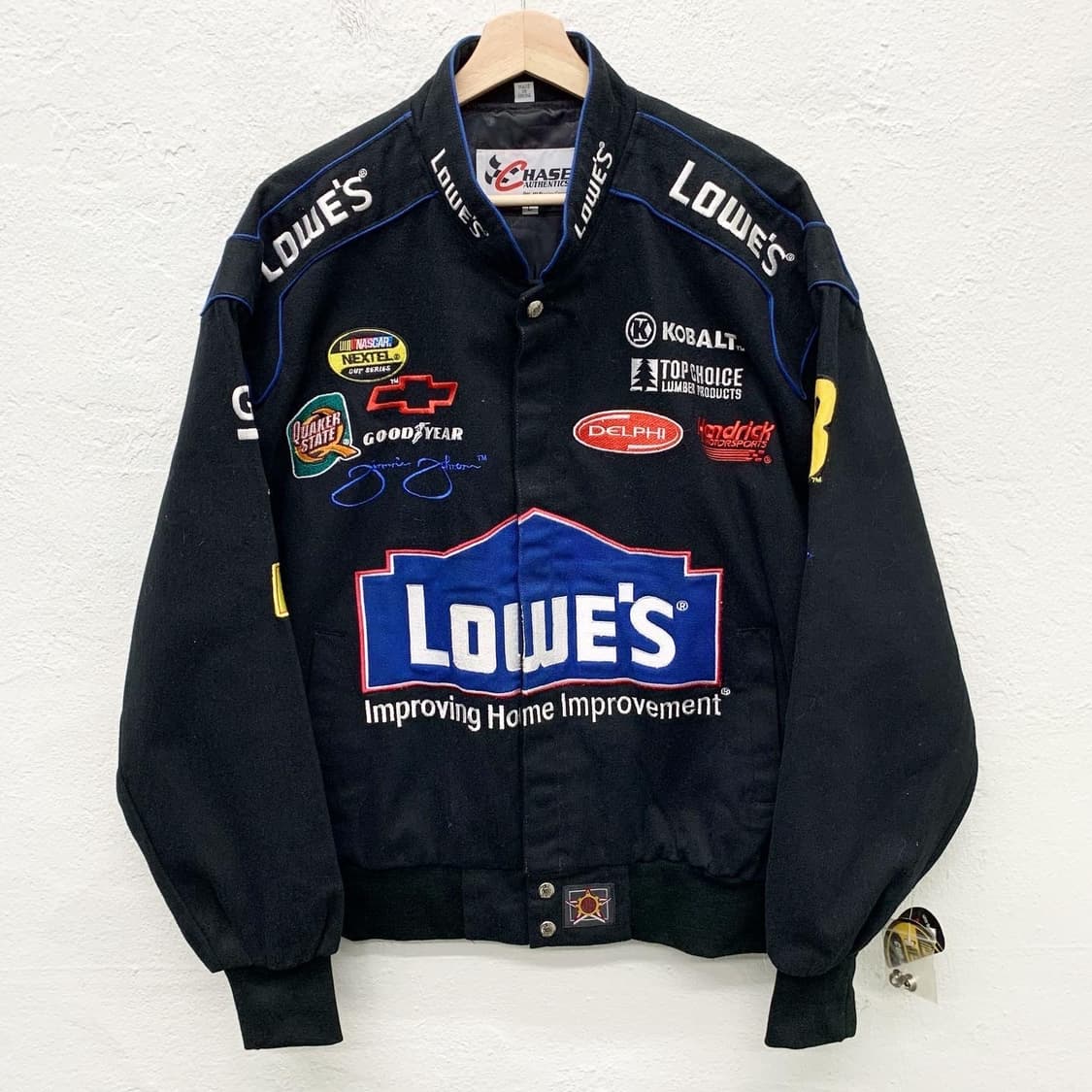 하세 어센틱 블랙 로위스 와펜 레이싱 자켓 상품이미지2