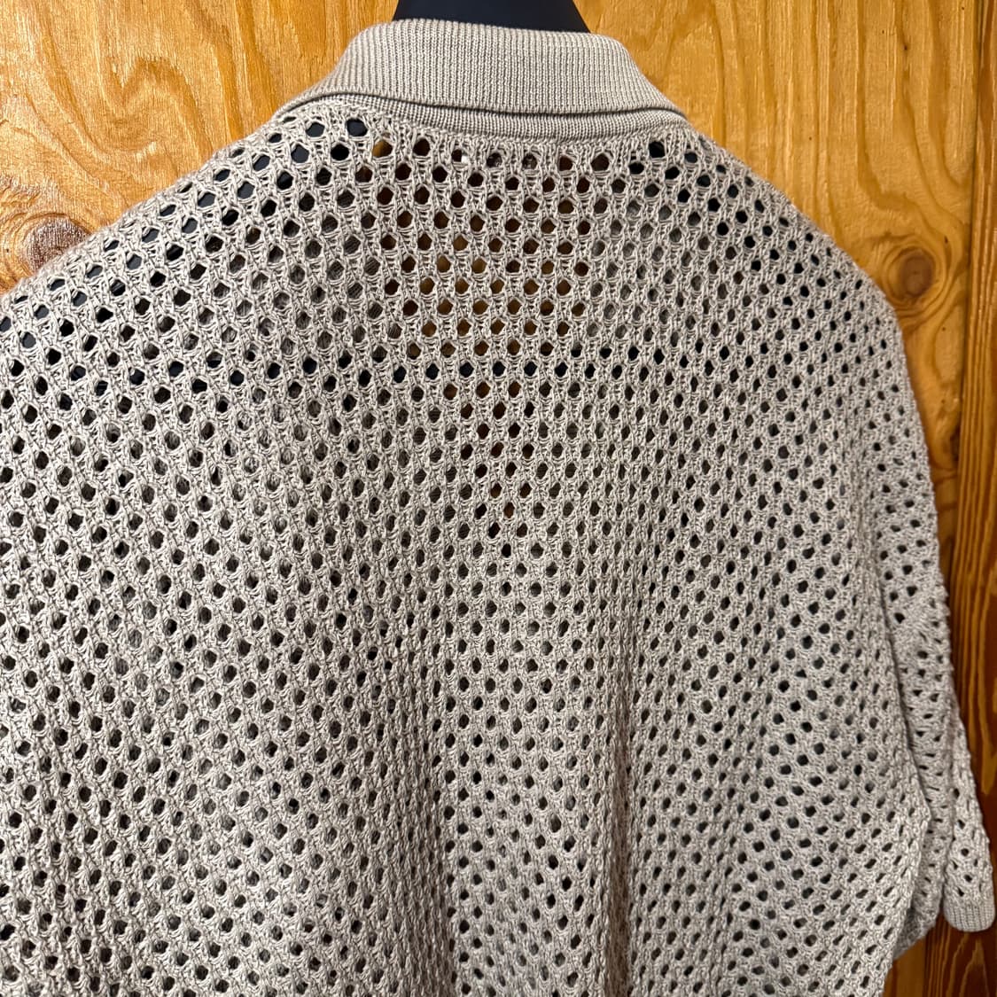 브루넬로 쿠치넬리 그물 니트 반팔 폴로 셔츠 상품이미지7