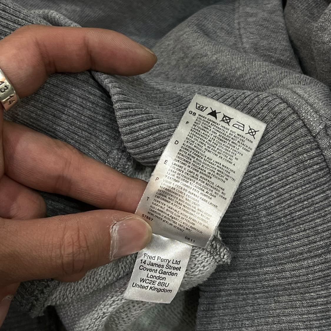  프레드 페리 로고 후드집업 y14183 상품이미지9