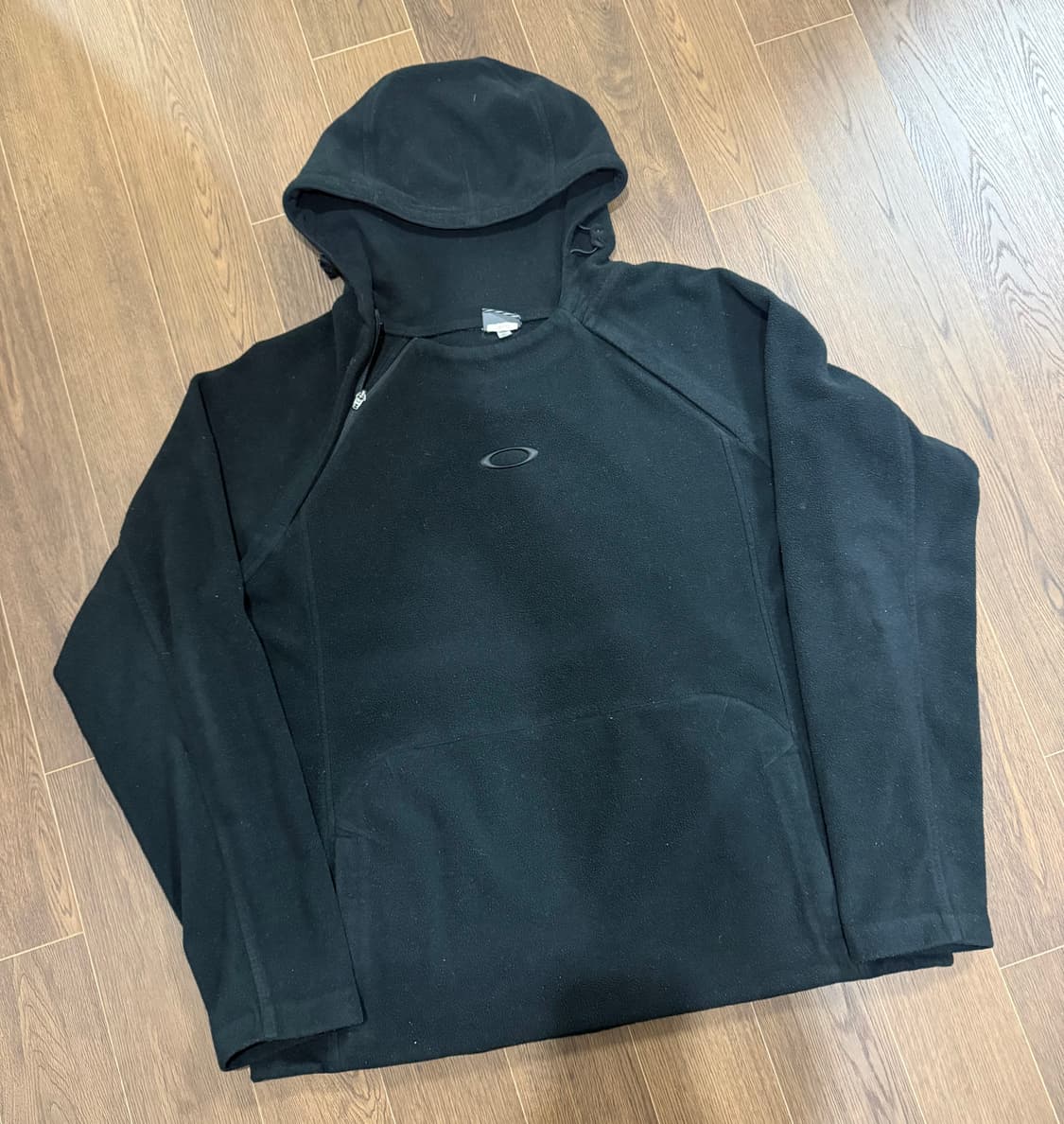 (XL) 00s 오클리 아카이브 플리스 후리스 후드 블랙 상품이미지1