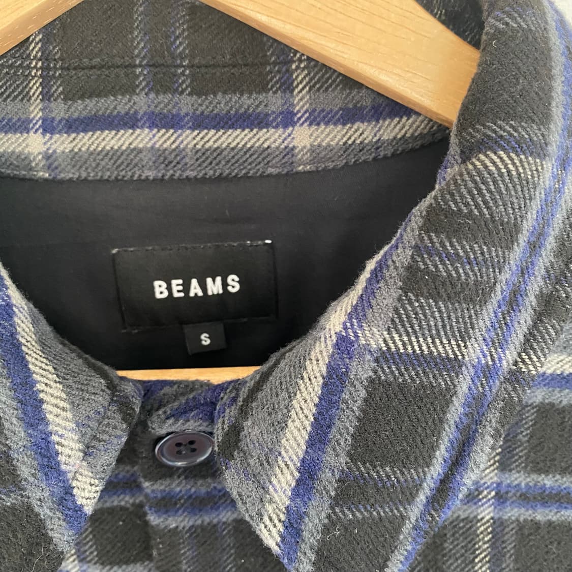 빔즈 오버사이즈 플란넬 셔츠 상품이미지3