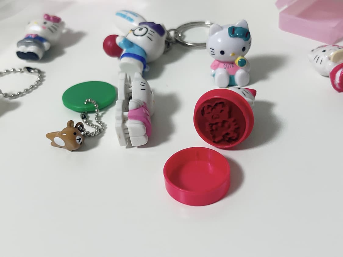 14종 리락쿠마 만두 웨이트리스 키티 스트랩 천사 키티 롱다리 50주년 상품이미지4