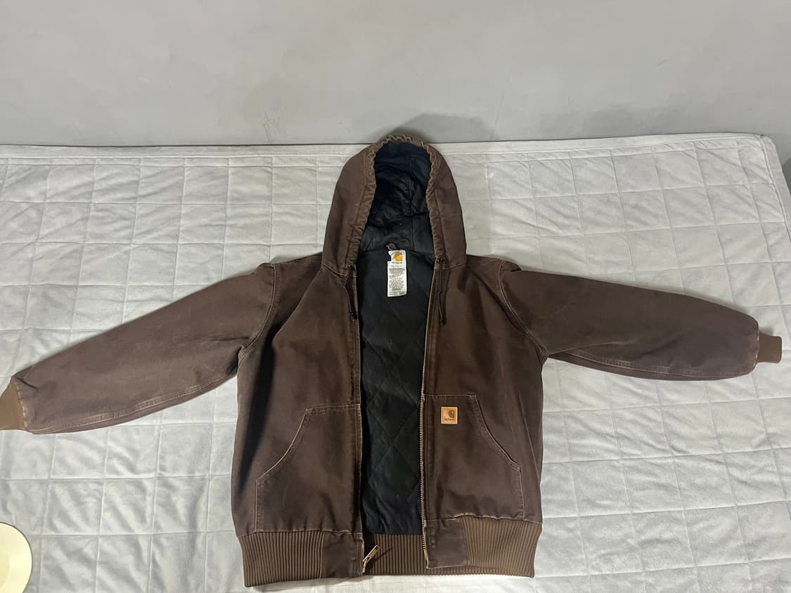 [S] J140 칼하트 덕액티브 자켓 다크브라운 brown dkb 상품이미지5