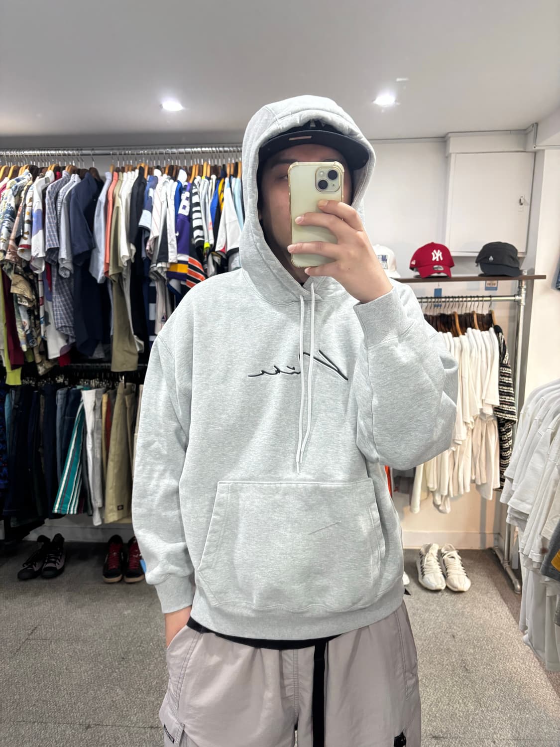 나이키 SB 스크립트 로고 후드 상품이미지8