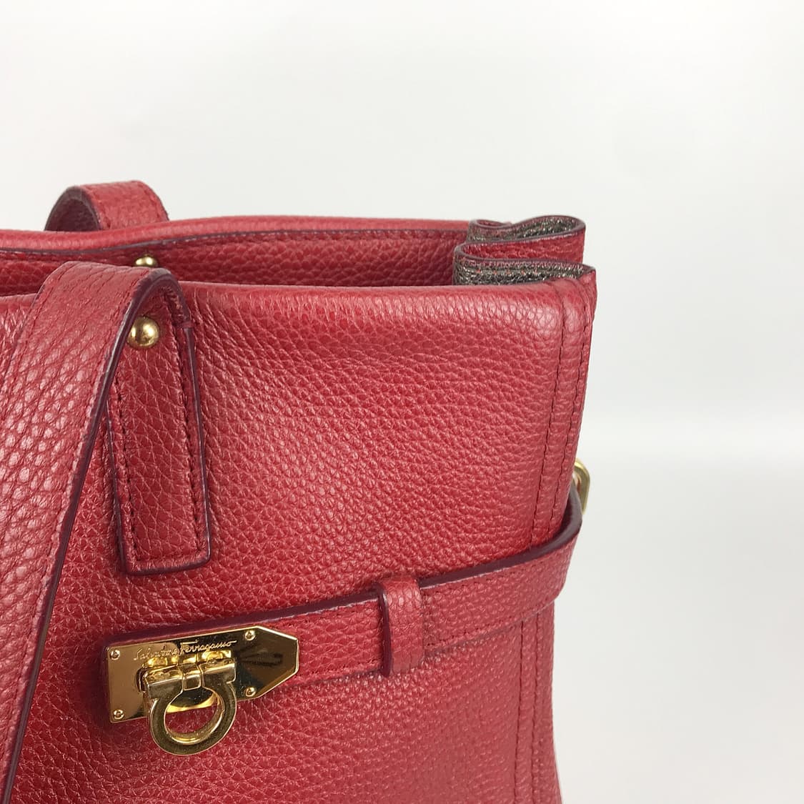 페라가모 Ferragamo 레드 토트백 숄더백 여성 가방 상품이미지7