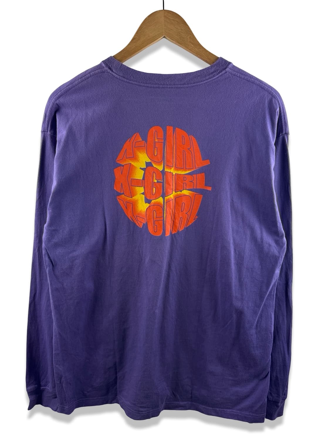 X-girl 퍼플 프린팅 롱슬리브2524 상품이미지1