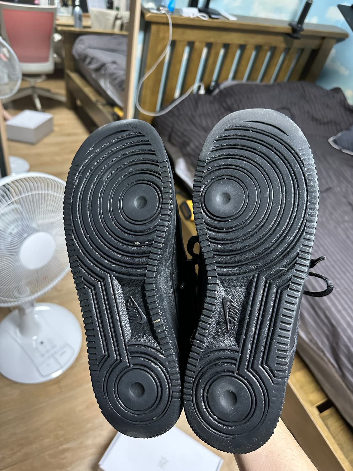 (275) 나이키 에어포스1 블랙 상품이미지7