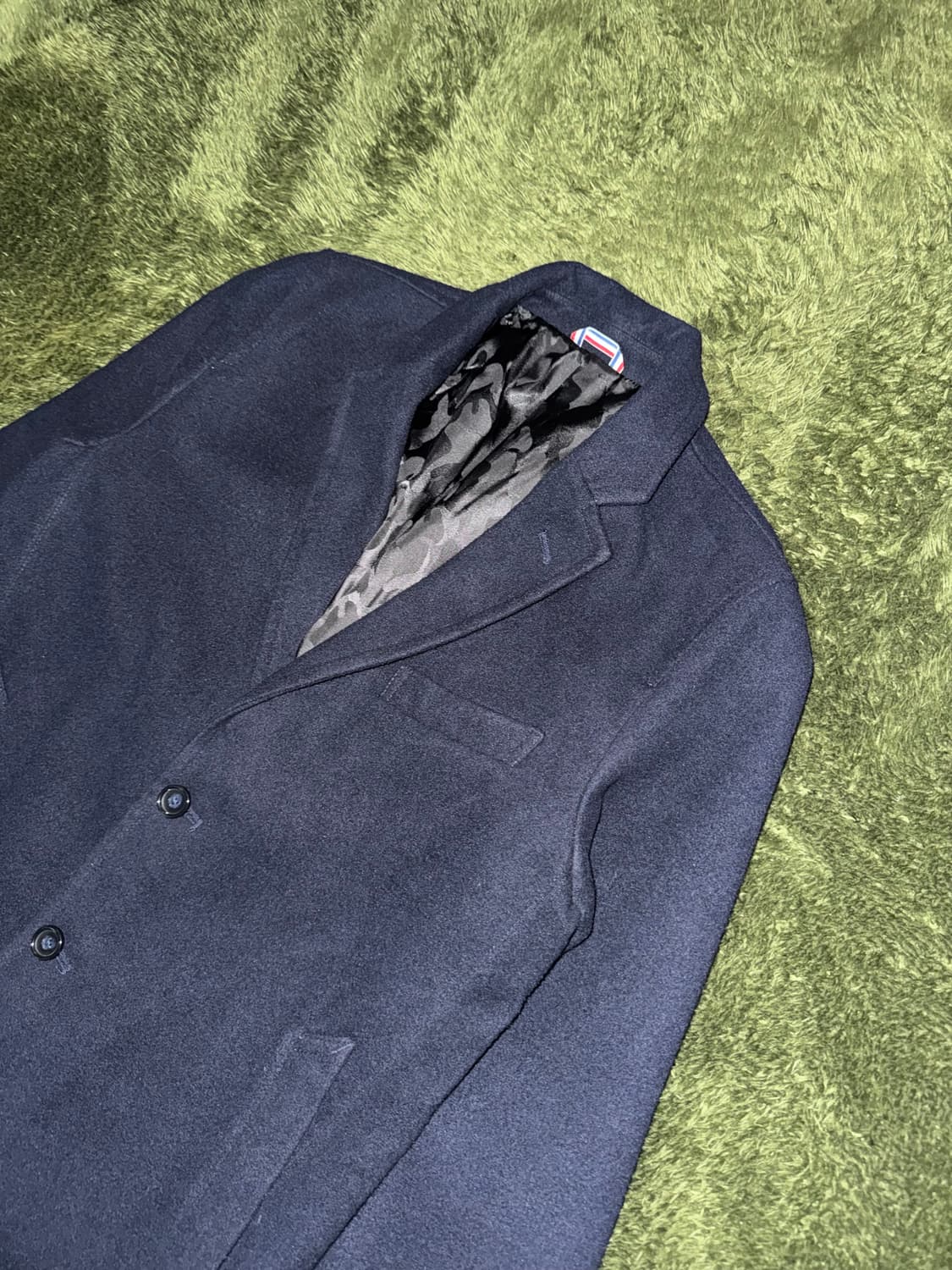 [M] BEAMS HEART 빔즈 하트 쓰리버튼 하프 코트 블레이저 상품이미지2