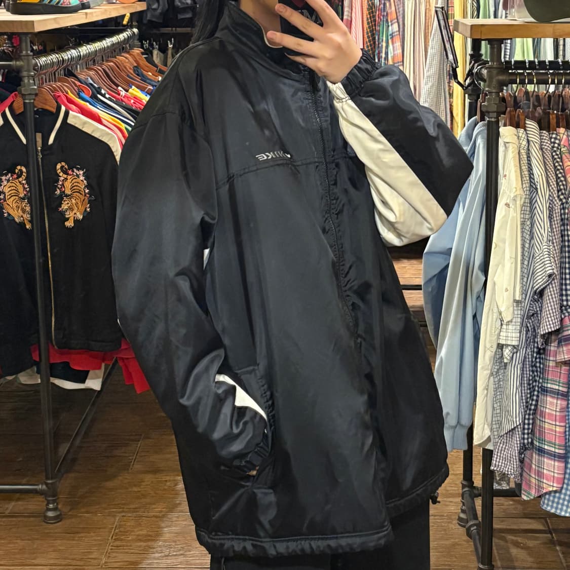 [HI] Nike 플리스 바람막이 블랙 상품이미지4