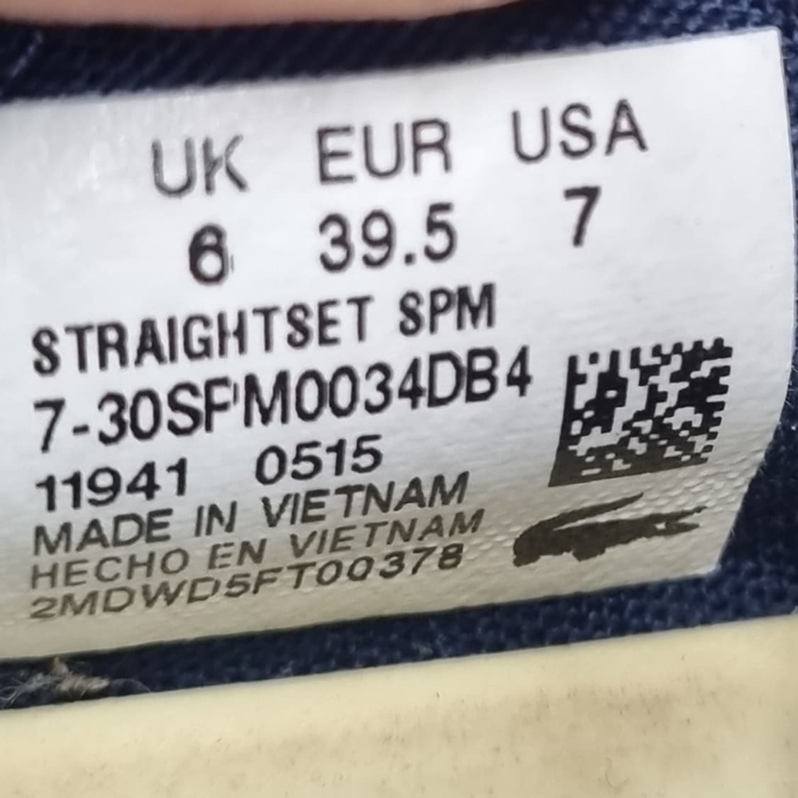 라코스테 네이비 스니커즈 39.5 250 상품이미지6