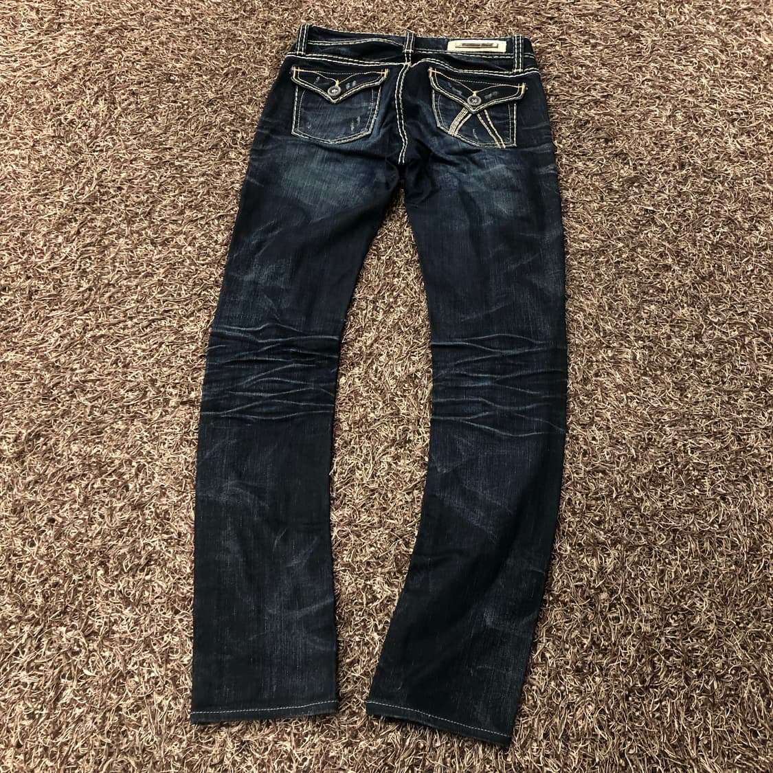 버커루 스티치 워싱 디스 데님 팬츠 상품이미지4