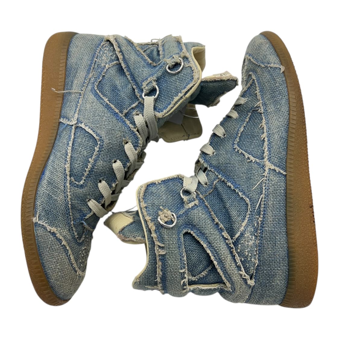 240 W Vtg 메종 마르지엘라 데님 하이 스니커즈 (EU37) 상품이미지3