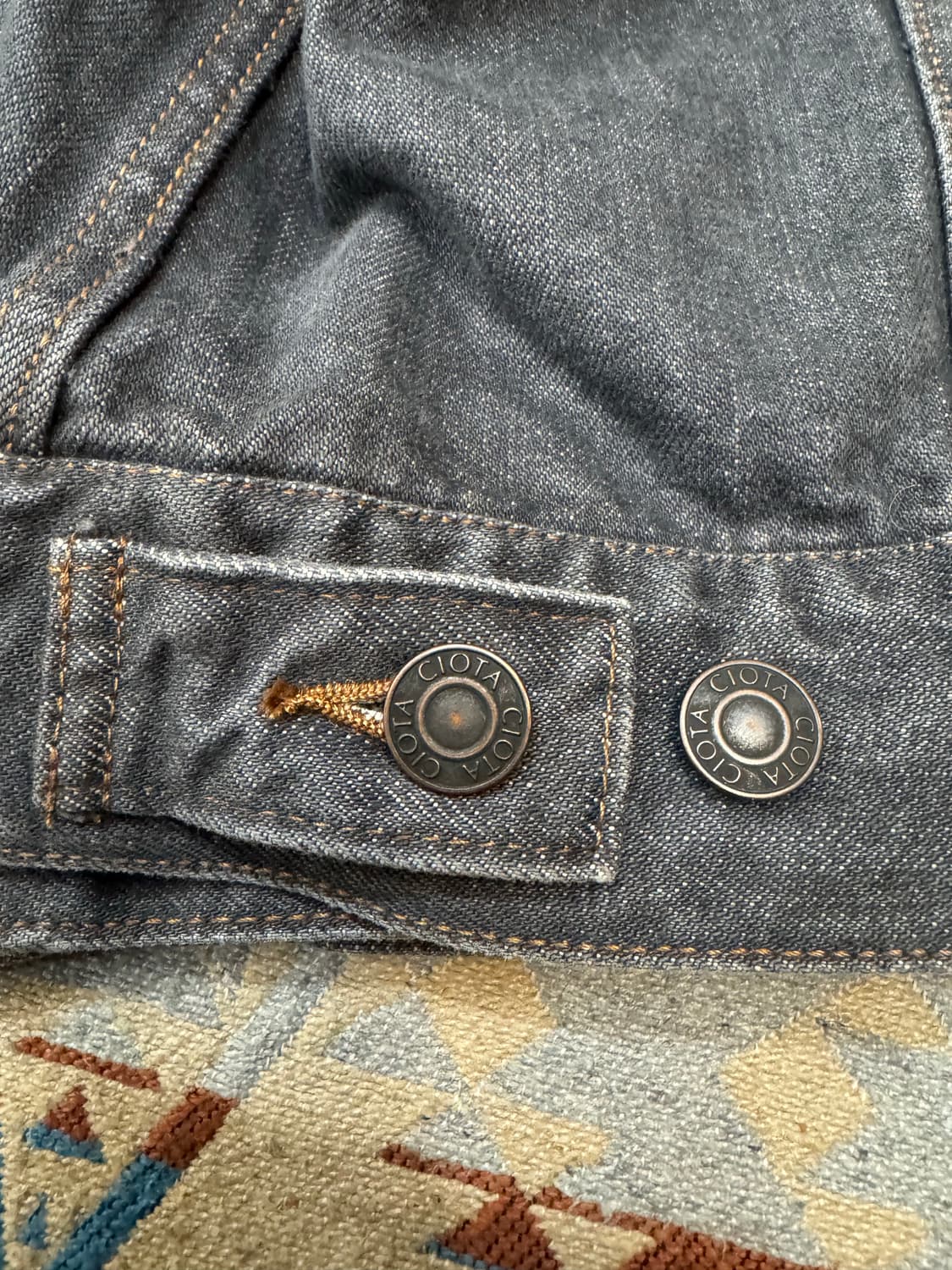 [48] 시오타 4포켓 데님 자켓 미디엄 블랙 상품이미지7