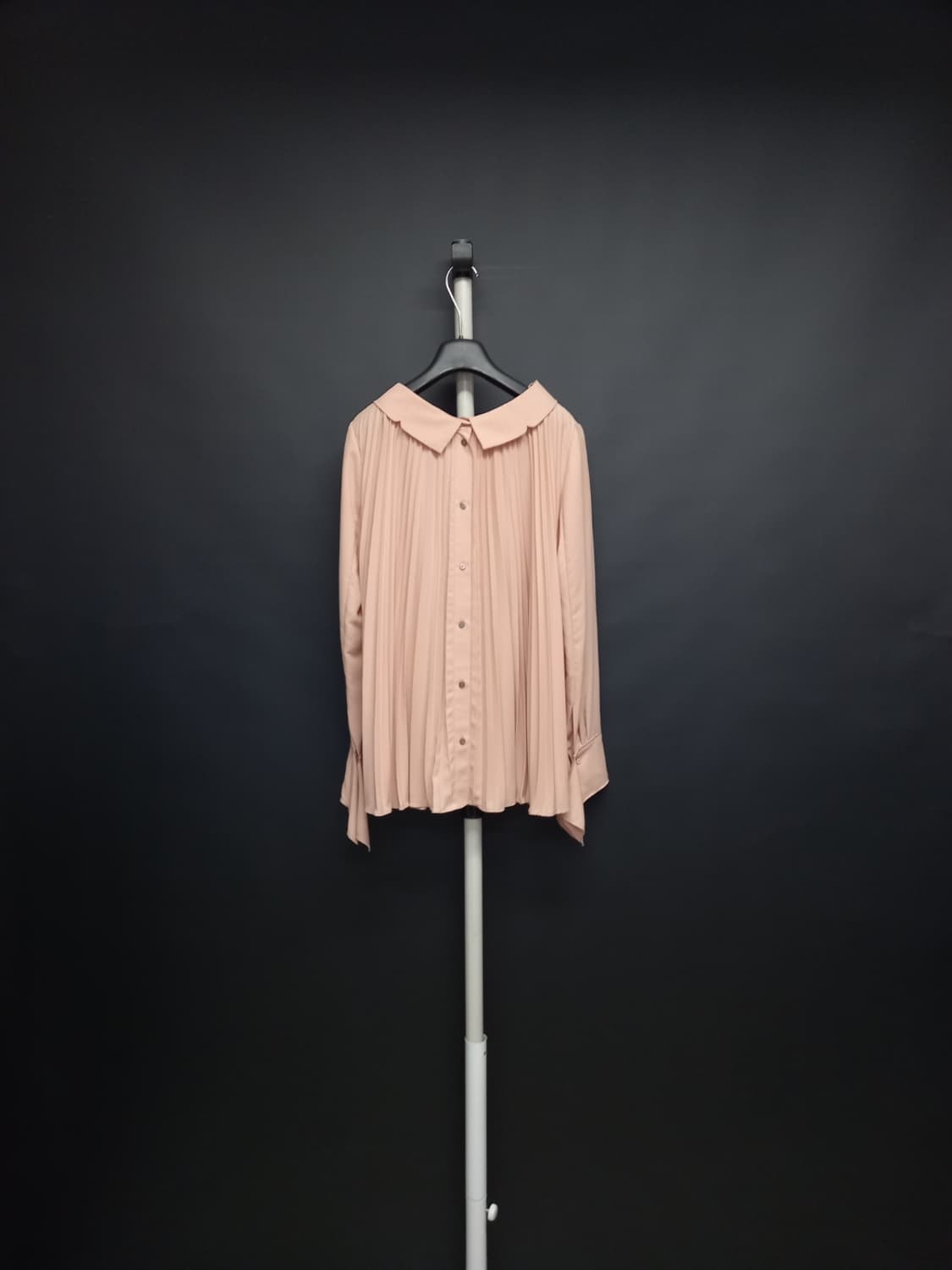 오즈세컨 춘하추 쉬폰 플리츠 긴팔블라우스 55 상품이미지2