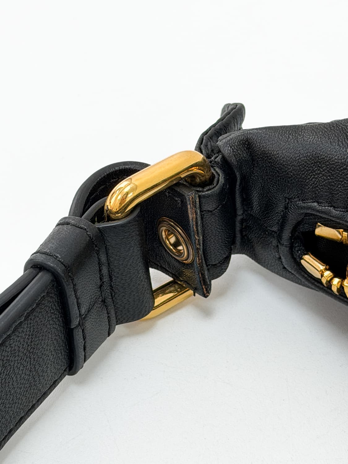 모스키노 바이커 레더 호보백 상품이미지8