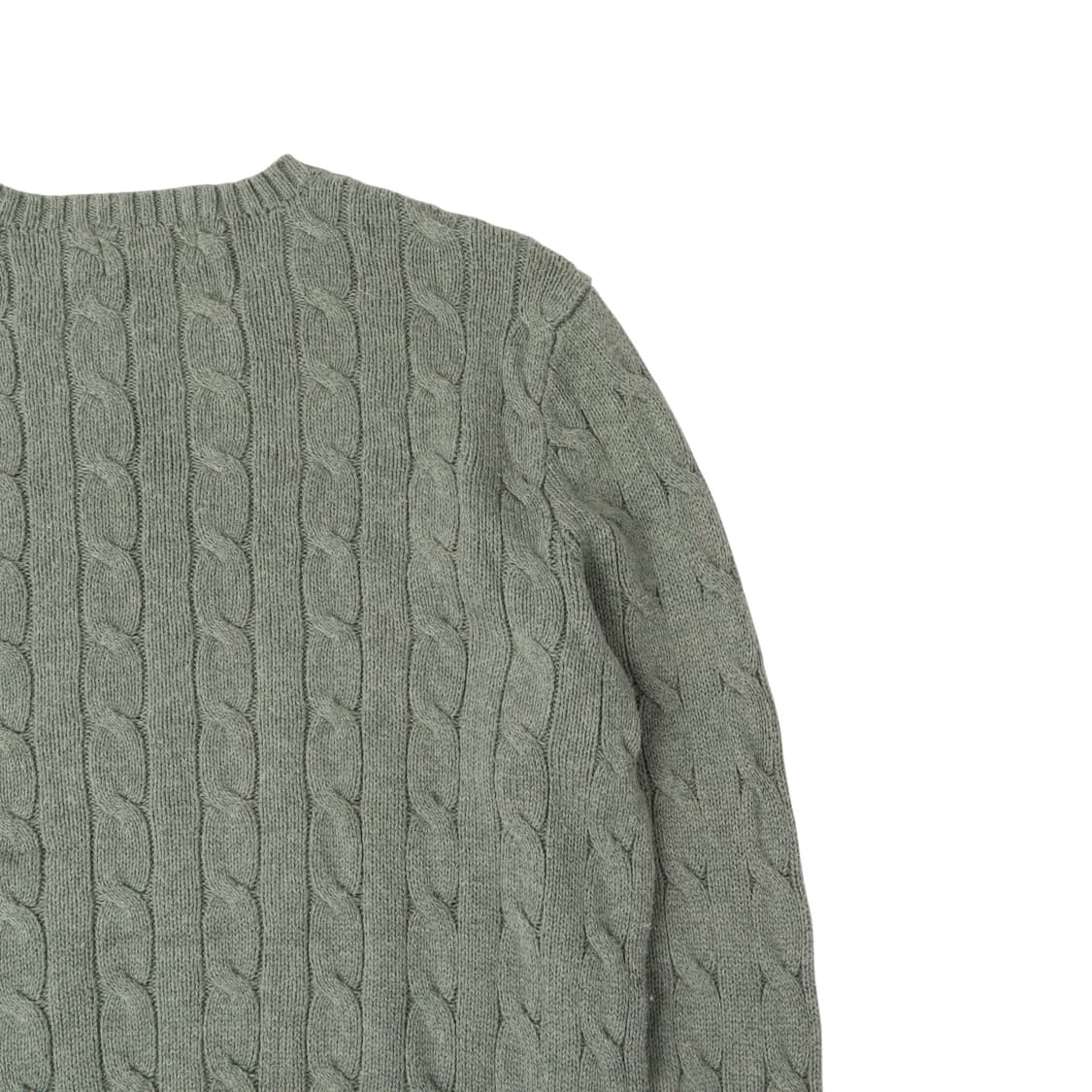 폴로 랄프로렌 라이트 그린 코튼 케이블 니트 상품이미지6