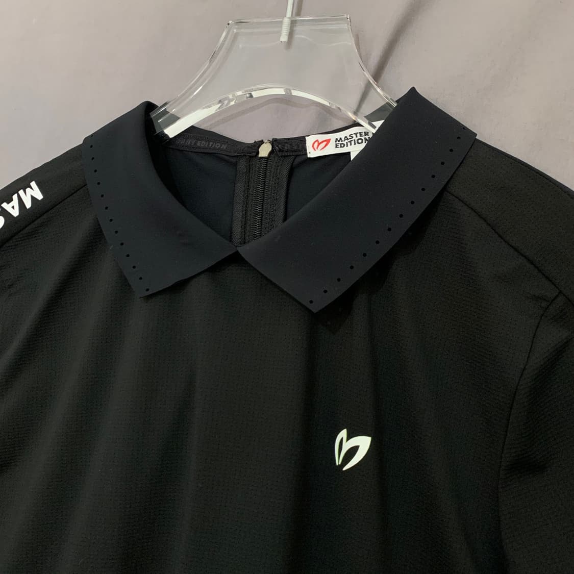 1 마스터바니에디션 골프 블랙 반팔 카라티 상품이미지3