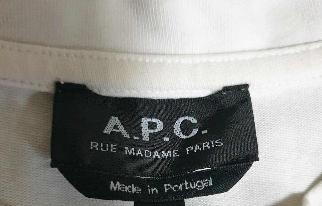 APC 루 마담 파리 반팔티 화이트 (L) 상품이미지2