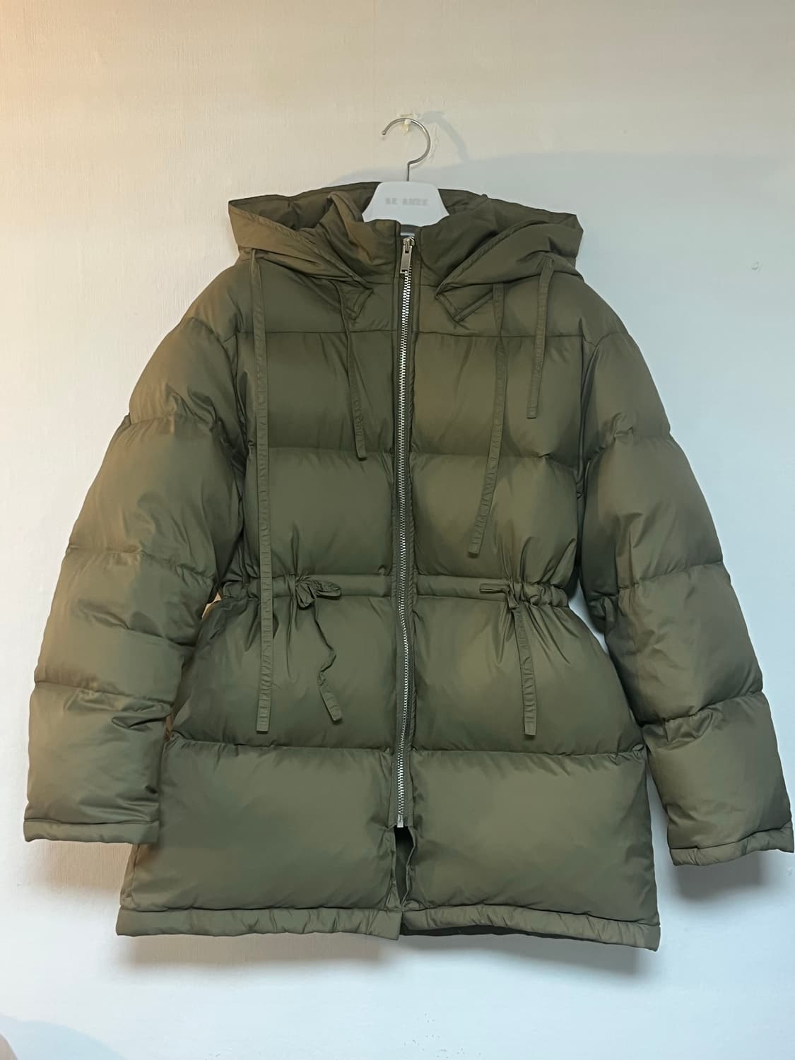 (1회시착) FINGER 구스 다운 패딩 카키 상품이미지1