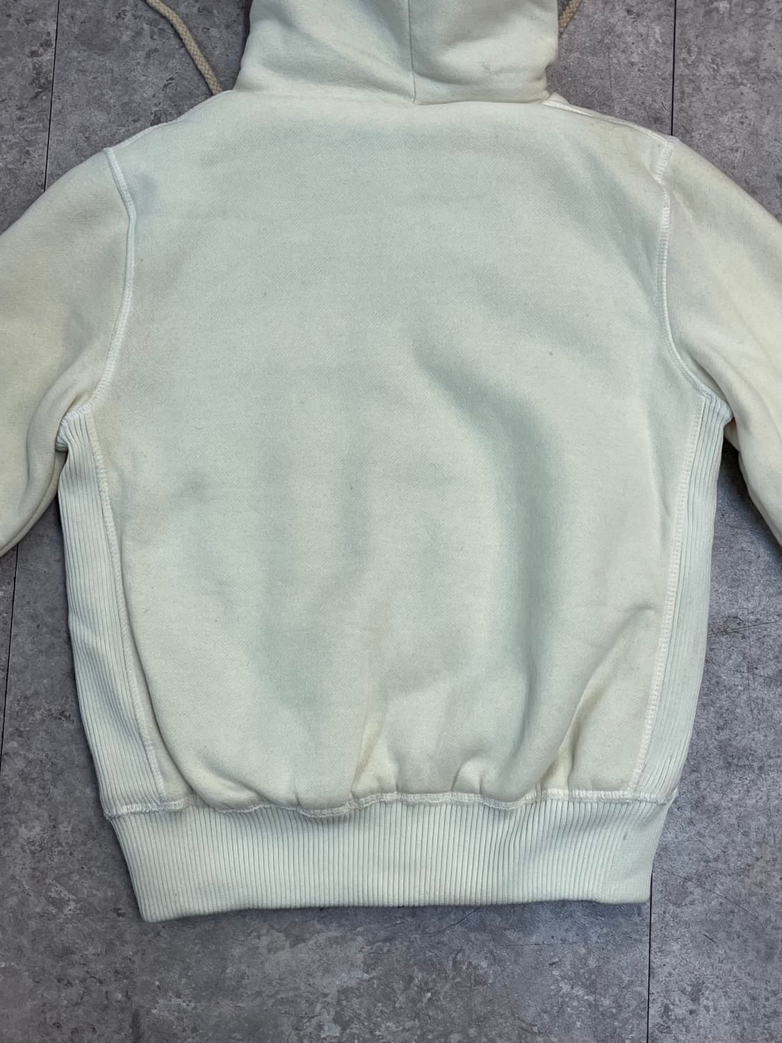 아베크롬비 투웨이 퍼 후드집업 아이보리 M #csz2459 상품이미지7