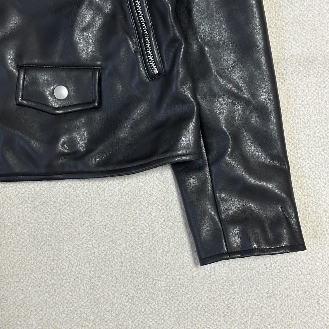 라퍼지 스토어 버핑 레더 라이더 자켓 상품이미지4